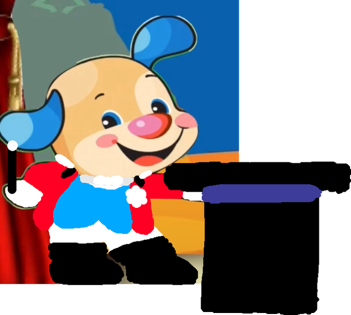 Puppy the circus ringmaster