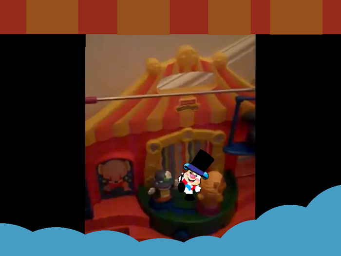 Puppy the circus ringmaster