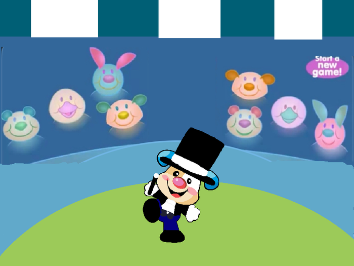 Puppy the circus ringmaster