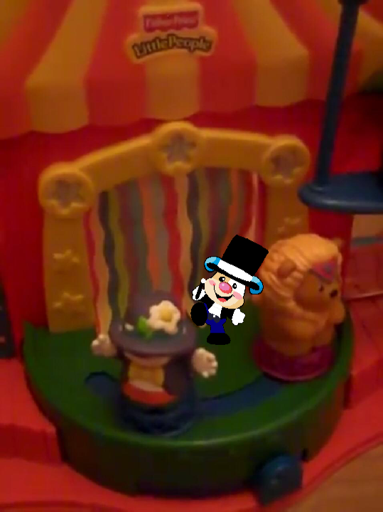 Puppy the circus ringmaster