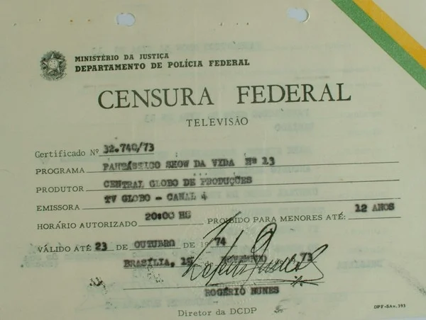 Locutor das Fichas de Censura Federal
