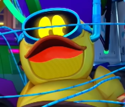 ducky from batwheels (chester rushing version)