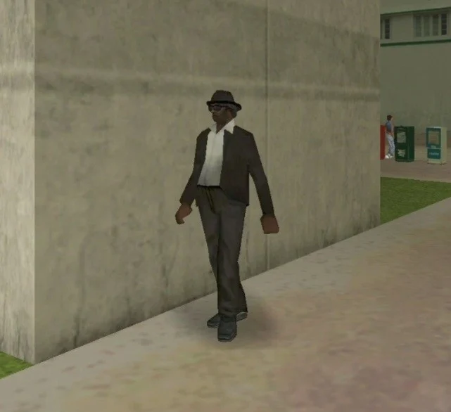 Pedestrian Black Old NPC - GTA Vice City