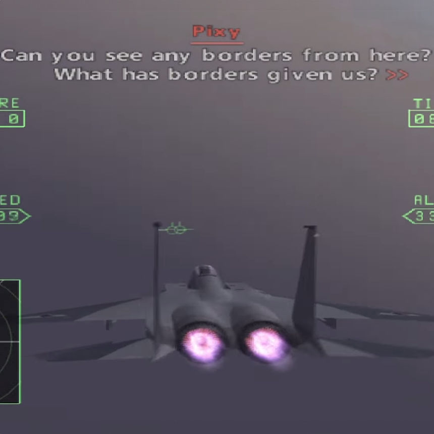 Solo Wing Pixy (CV: Yuri Lowenthal) (Ace Combat Zero)