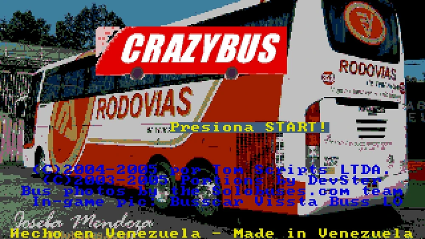CrazyBus Title Screen