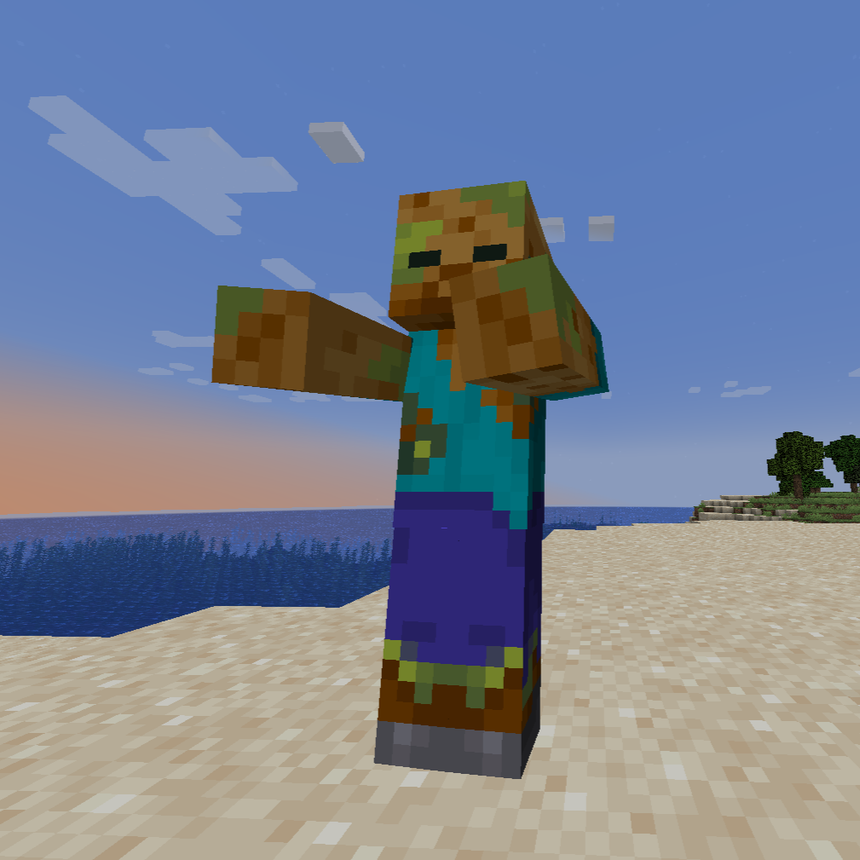 Poisonous Potato Zombie (Minecraft April Fools 2024)