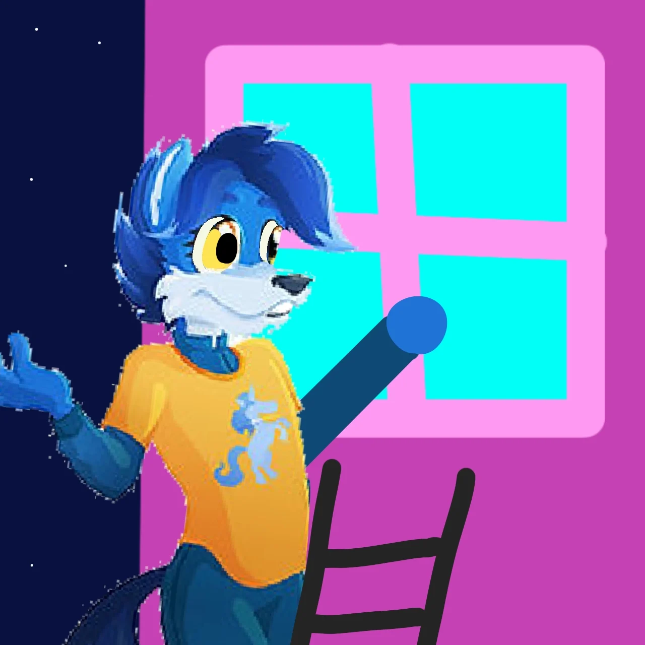 Indi (Rainbow Space Wolves)