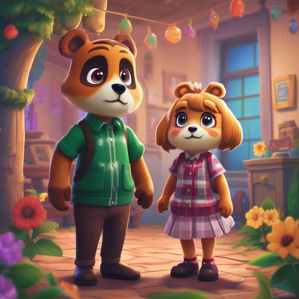 Tom Nook and Shizue/Isabelle (Animal Crossing)