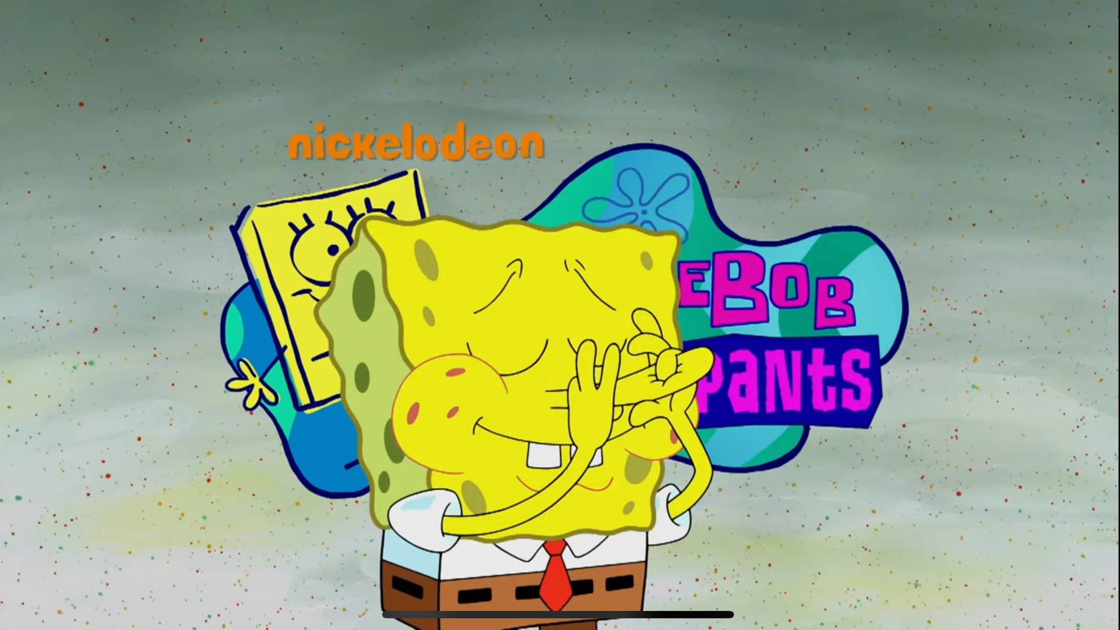 Literally SpongeBob whistle into
