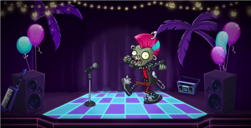 Punk Zombie (plants vs Zombies PvZ)