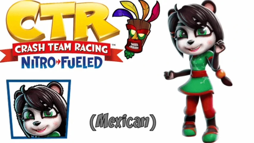 Crash Team Racing Nitro Fueled Yaya Panda Mexican Spanish Voice