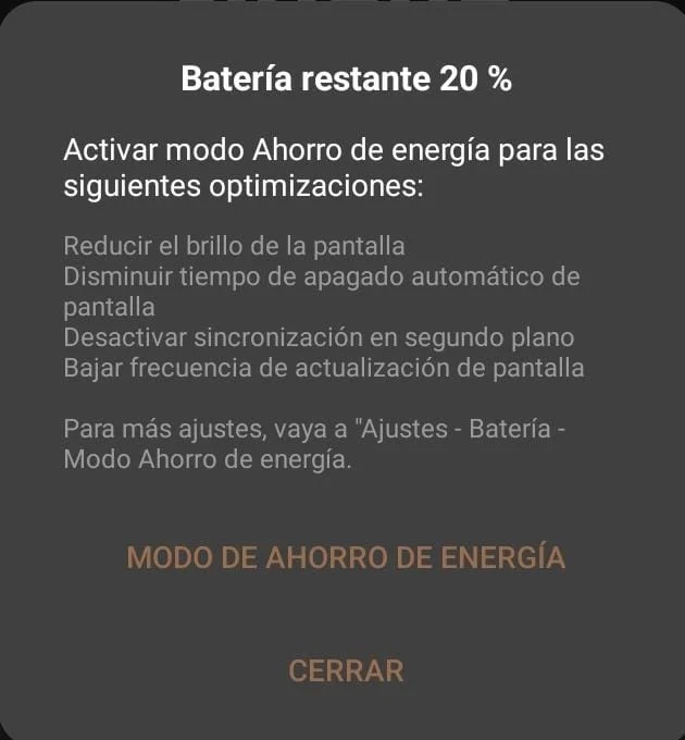 bateria baja