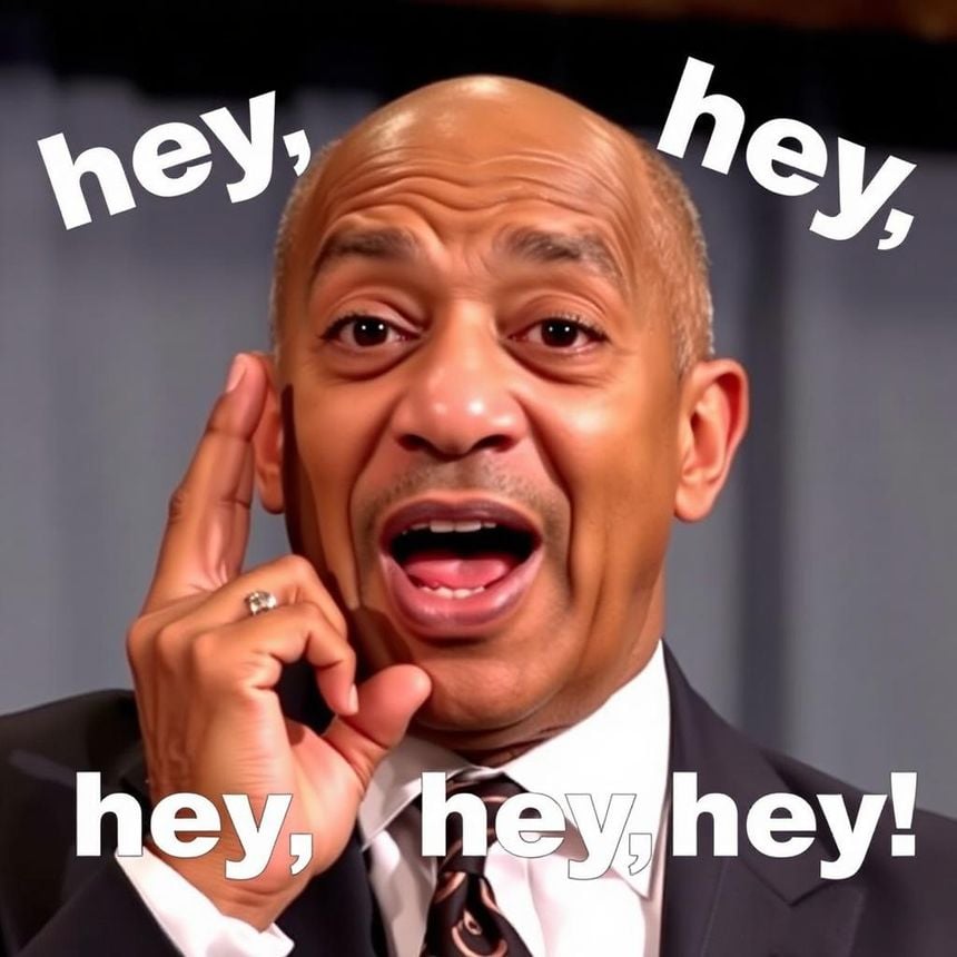 Bill Cosby (shouting hey hey hey)