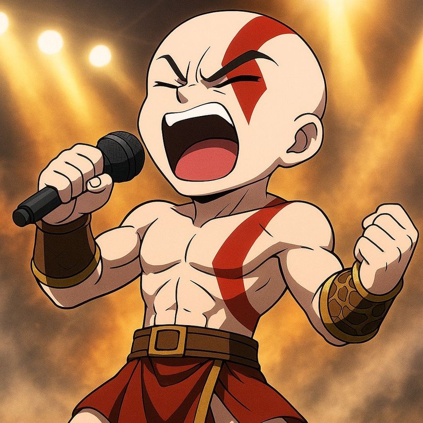 Kratos God of war japonés xd