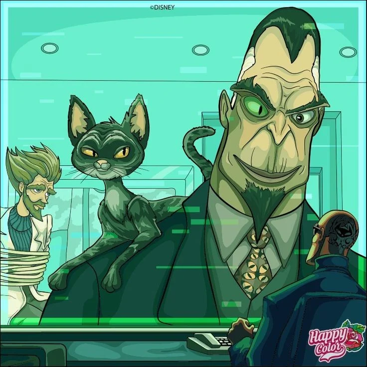 Doctor calico-El del ojo verde-Octavio Erik Rojas Paz- Bolt Un perro fuera de serie 2008-La pelicula Animada-Animado-Animated (Latin Americ-American Spanish Dub-Español latino)