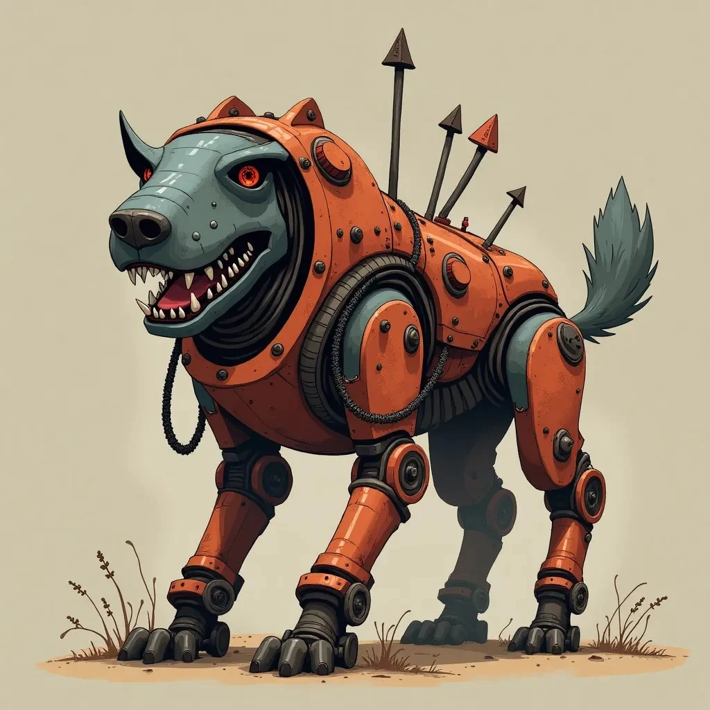 Wrex the Dawg (Robot Junkyard Dog) (retrain)